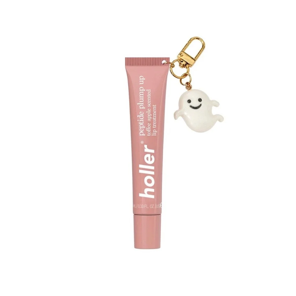 Holler Peptide Plump Up Tinted Lip Treatment Toffee Tease Ghost Keychain 10ml